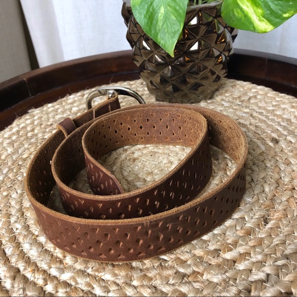 Fashion Leather Belt Brown - Picture 3 of 4
